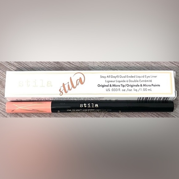 Stila Liquid Eyeliner Stay All Day Dual Ended Intense Black & Tequila Sunrise - Picture 1 of 10